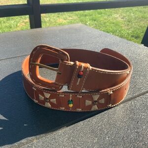 Western Omega Leather Belt M
